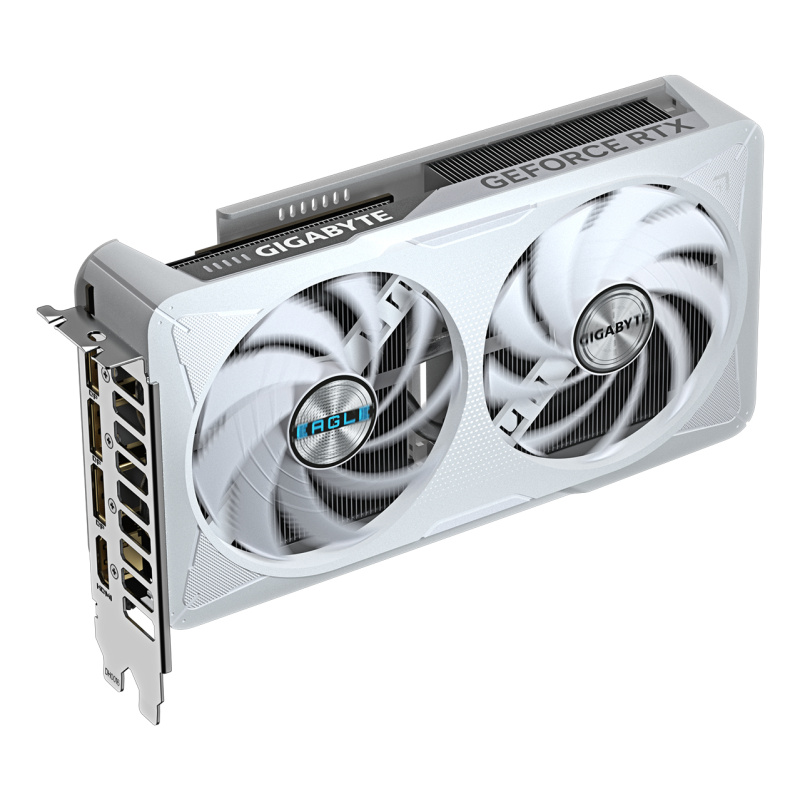 GIGABYTE GeForce RTX 5060 EAGLE OC ICE 8G Carte Graphique - 8GB GDDR7, 128bit, PCI-E 5.0, 2550 MHz Fréquence du cœur, 3 x DisplayPort, 1 x HDMI, GV-N5060EAGLEOC ICE-8GD