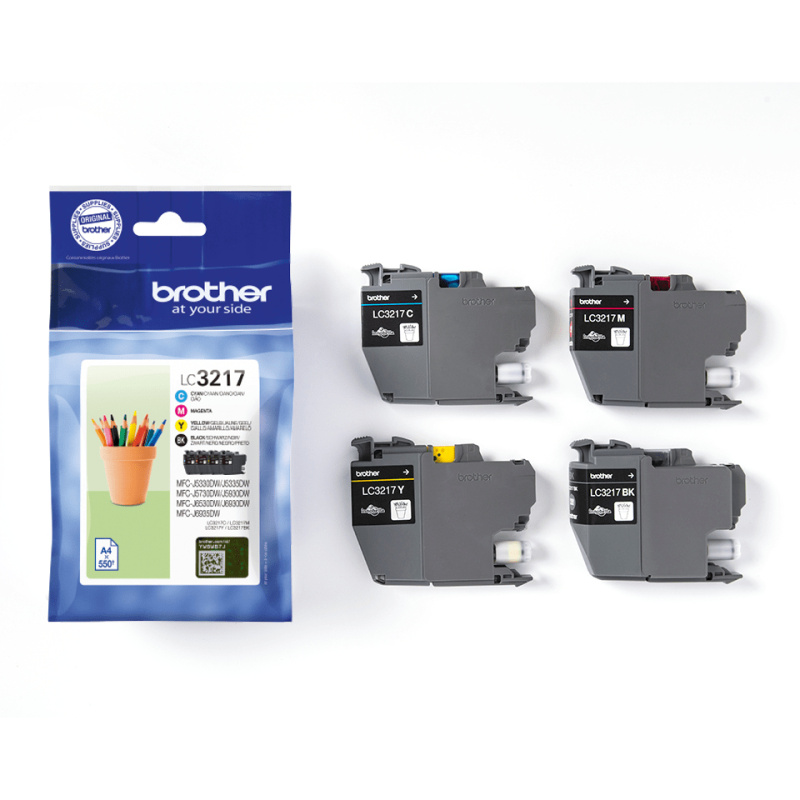 Brother Pack de cartouches d'encre LC3217VAL originales