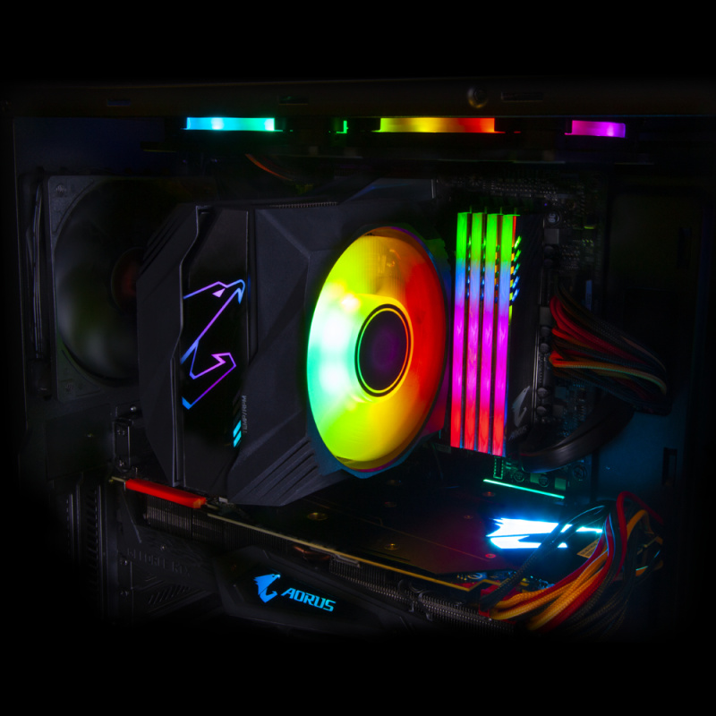 GIGABYTE ATC800 Processeur Refroidisseur d'air 12 cm Noir