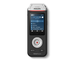 Philips Voice Tracer DVT2110/00 dictaphone Carte flash Noir, Chrome