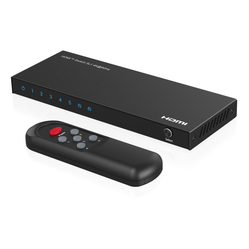 Microconnect MC-HDMISWITCH0501-4K commutateur vidéo