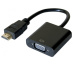 Hypertec 051221-HY câble vidéo et adaptateur 0,13 m HDMI Type A (Standard) VGA (D-Sub) Noir