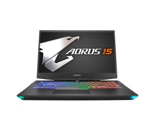 GIGABYTE 15-SA-7FR0250W laptop Intel® Core™ i7 i7-9750H Ordinateur portable 39,6 cm (15.6") Full HD 16 Go DDR4-SDRAM 512 Go SSD NVIDIA® GeForce® GTX 1660 Ti Wi-Fi 5 (802.11ac) Windows 10 Home Noir