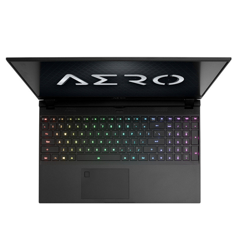 GIGABYTE AERO 15 OLED XA-7FR5130SP Intel® Core™ i7 i7-9750H Ordinateur portable 39,6 cm (15.6") 4K Ultra HD 16 Go DDR4-SDRAM 512 Go SSD NVIDIA® GeForce RTX™ 2070 Max-Q Wi-Fi 6 (802.11ax) Windows 10 Pro Noir