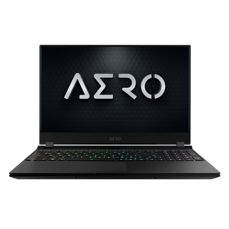 GIGABYTE AERO 15 OLED XA-7FR5130SP Intel® Core™ i7 i7-9750H Ordinateur portable 39,6 cm (15.6") 4K Ultra HD 16 Go DDR4-SDRAM 512 Go SSD NVIDIA® GeForce RTX™ 2070 Max-Q Wi-Fi 6 (802.11ax) Windows 10 Pro Noir