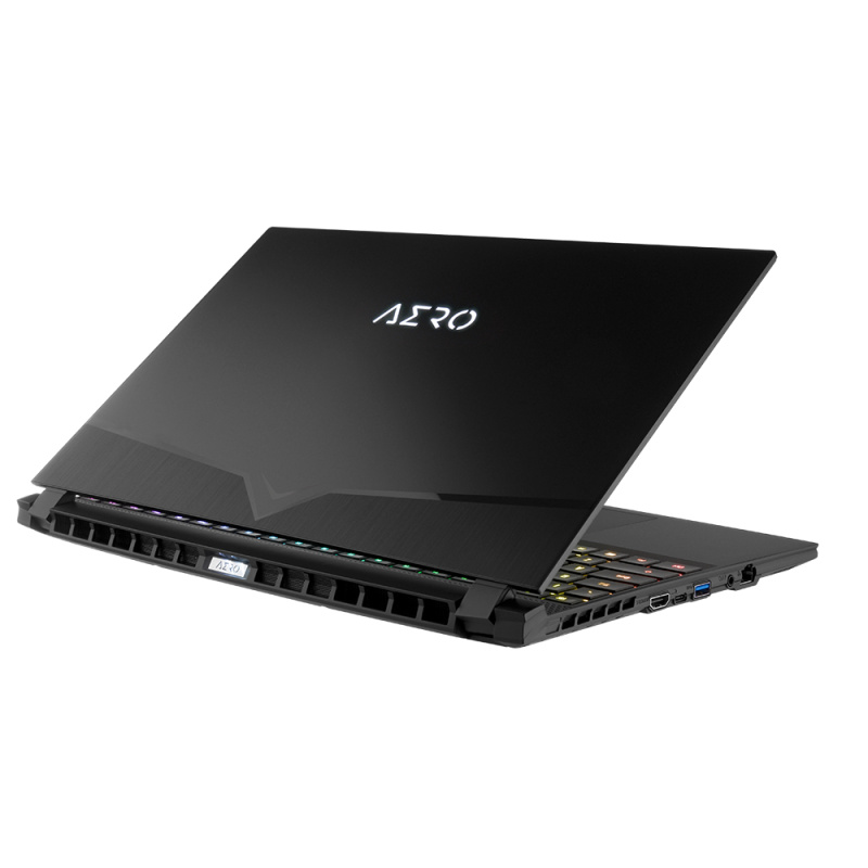GIGABYTE AERO 15 OLED XA-7FR5130SP Intel® Core™ i7 i7-9750H Ordinateur portable 39,6 cm (15.6") 4K Ultra HD 16 Go DDR4-SDRAM 512 Go SSD NVIDIA® GeForce RTX™ 2070 Max-Q Wi-Fi 6 (802.11ax) Windows 10 Pro Noir