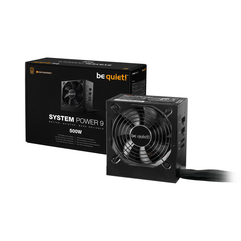 be quiet! System Power 9 500 W CM | Alimentation, 80 Plus Bronze