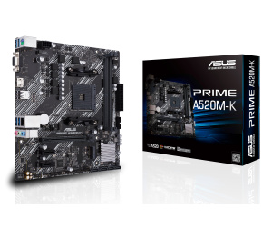 ASUS PRIME A520M-K AMD A520 Emplacement AM4 micro ATX