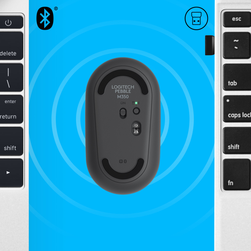 Logitech Souris sans fil Pebble M350