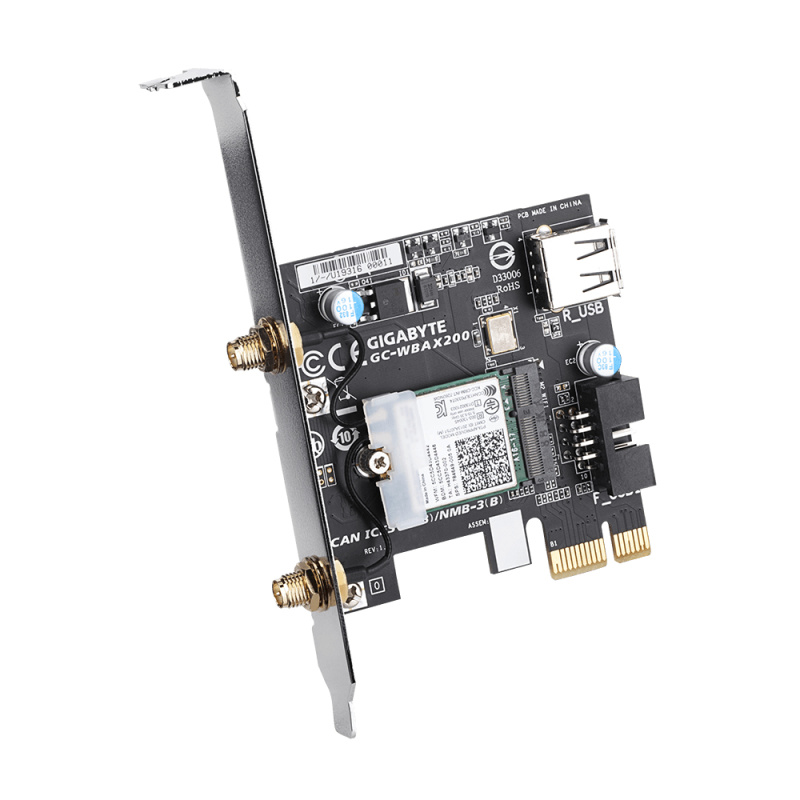 Gigabyte GC-WBAX200 carte réseau Interne WLAN / Bluetooth 2400 Mbit/s