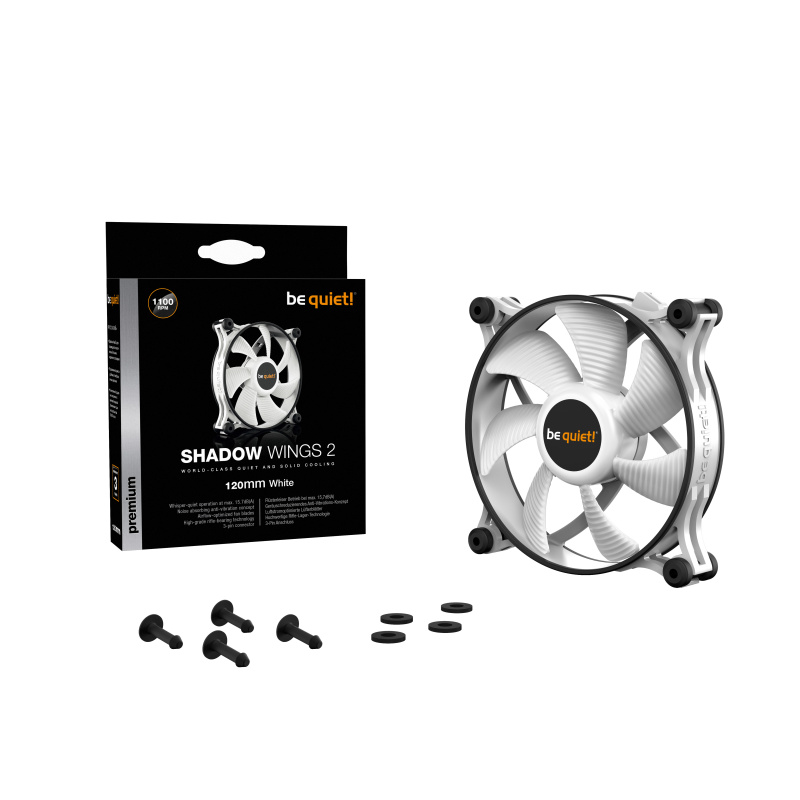 be quiet! Shadow Wings 2 120 mm | Ventilateur PC White
