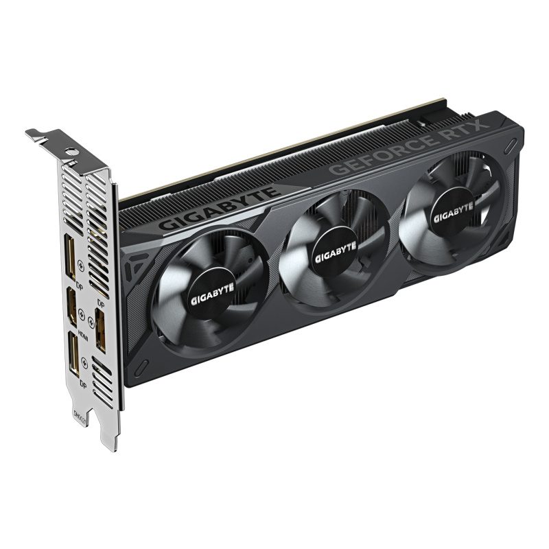GIGABYTE GeForce RTX 5060 OC Low Profile 8G Carte Graphique - 8GB GDDR7, 128bit, PCI-E 5.0, 2512 MHz Fréquence du cœur, 3 x DisplayPort, 1 x HDMI, GV-N5060OC-8GL
