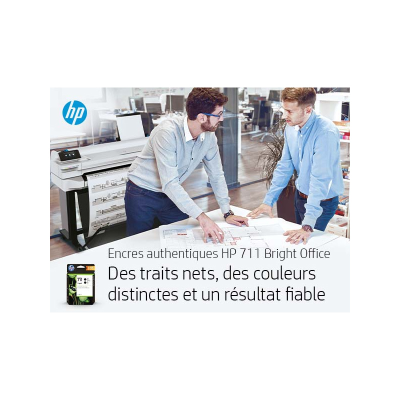 HP 711 cartouche d'encre DesignJet noir, 38 ml