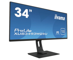 iiyama ProLite XUB3493WQSU-B1 écran plat de PC 86,4 cm (34") 3440 x 1440 pixels UltraWide Quad HD LED Noir