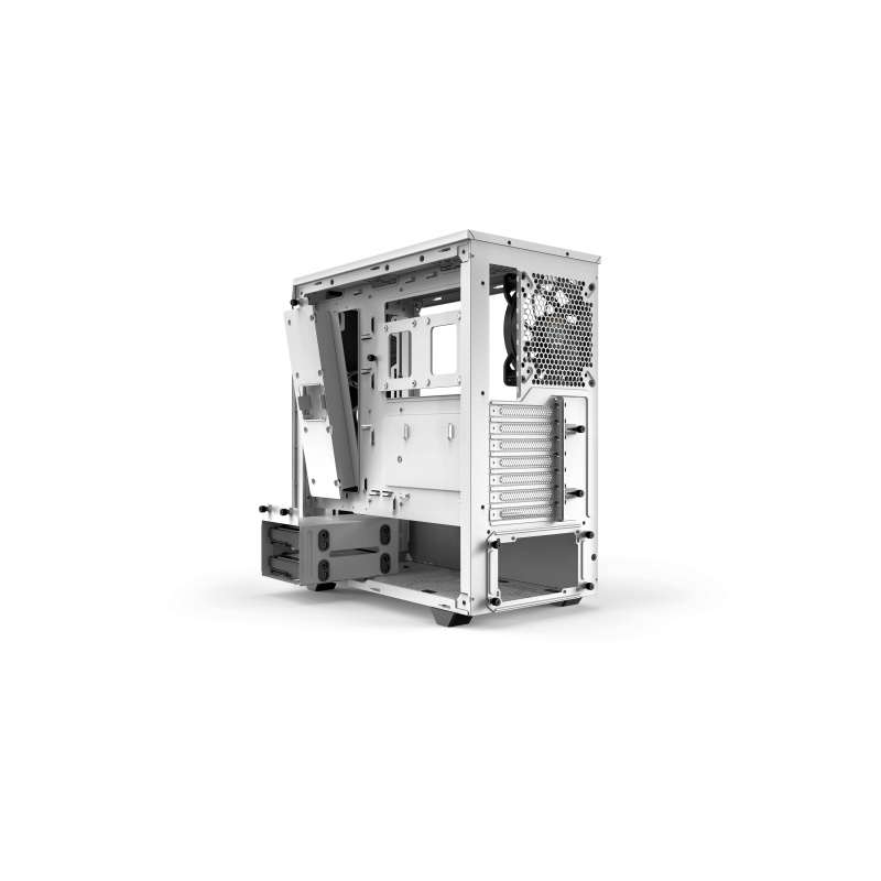 be quiet! Pure Base 500 blanc | Boîtier PC vitré, Mini ATX / Micro ATX / ATX, 2 ventilateurs Pure Wings 2 140 mm