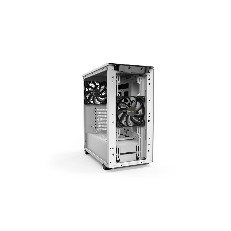 be quiet! Pure Base 500 blanc | Boîtier PC vitré, Mini ATX / Micro ATX / ATX, 2 ventilateurs Pure Wings 2 140 mm