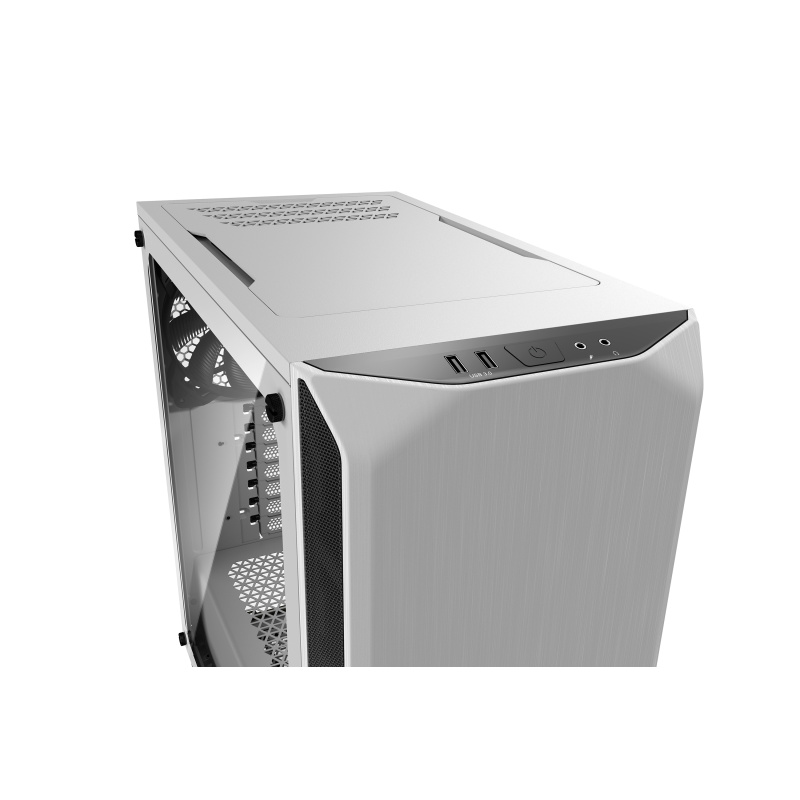 be quiet! Pure Base 500 blanc | Boîtier PC vitré, Mini ATX / Micro ATX / ATX, 2 ventilateurs Pure Wings 2 140 mm