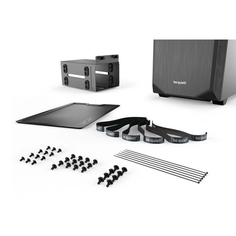 be quiet! Pure Base 500 noir | Boîtier PC vitré, Mini ATX / Micro ATX / ATX, 2 ventilateurs Pure Wings 2 140 mm