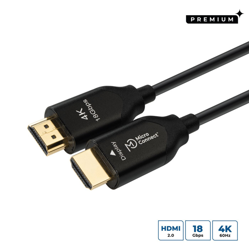 Microconnect HDM191930V2.0OP câble HDMI 30 m HDMI Type A (Standard) Noir