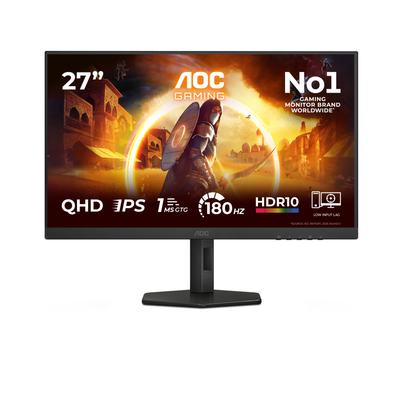AOC G4 Q27G4XF écran plat de PC 68,6 cm (27") 2560 x 1440 pixels Quad HD LED Noir, Gris