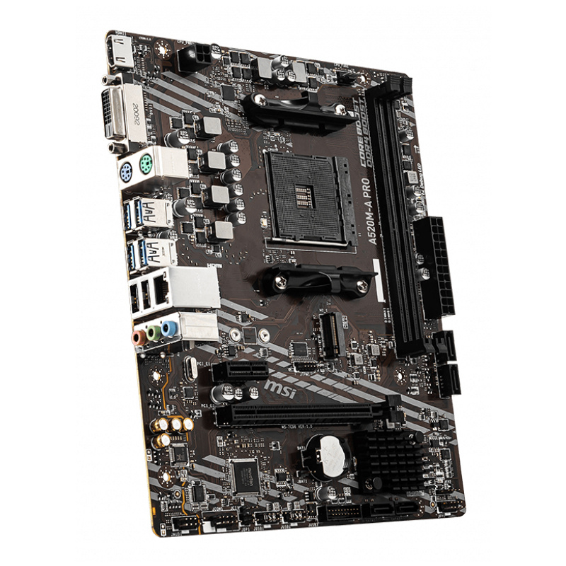 MSI A520M-A PRO carte mère AMD A520 Emplacement AM4 micro ATX