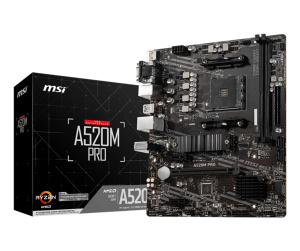 MSI A520M PRO carte mère AMD A520 Emplacement AM4 micro ATX