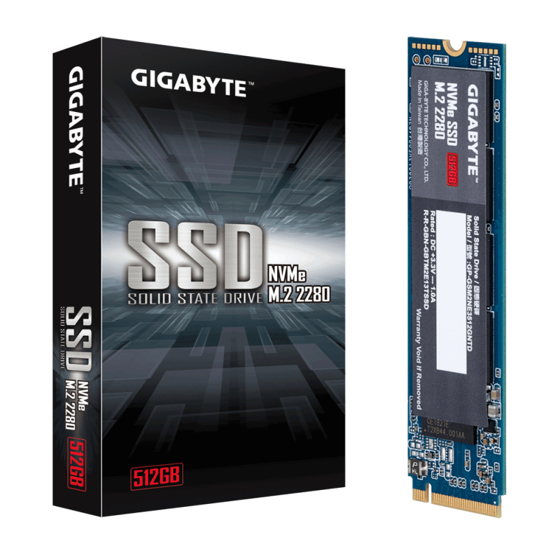 Gigabyte GP-GSM2NE3512GNTD disque SSD M.2 512 Go PCI Express 3.0 NVMe