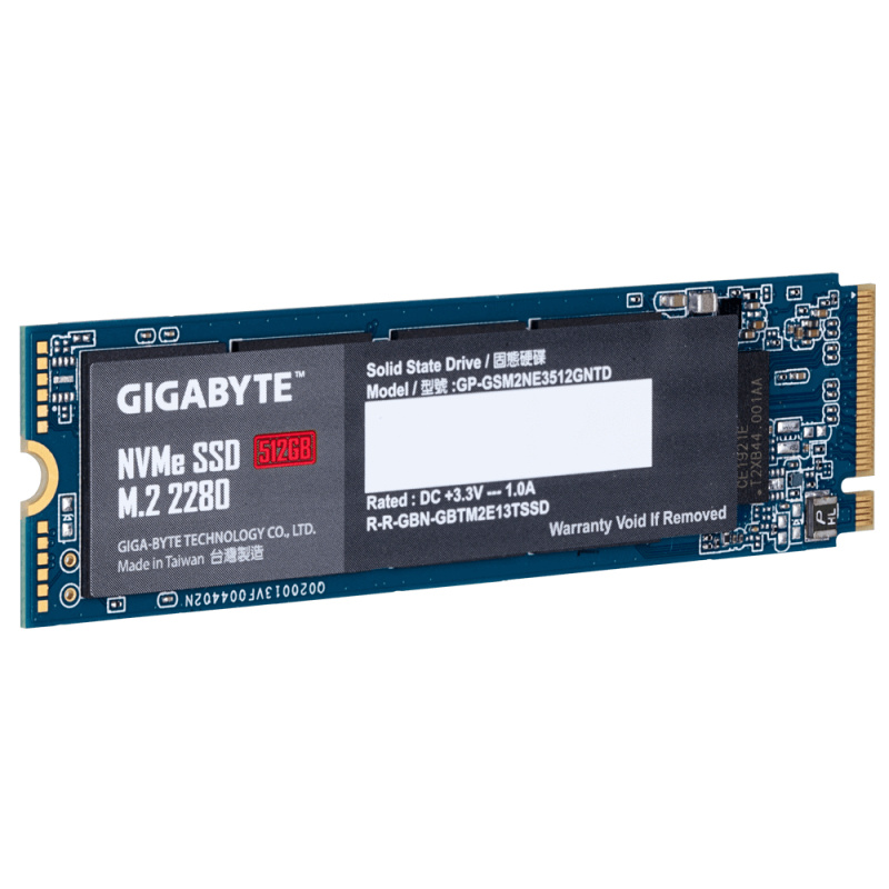 Gigabyte GP-GSM2NE3512GNTD disque SSD M.2 512 Go PCI Express 3.0 NVMe