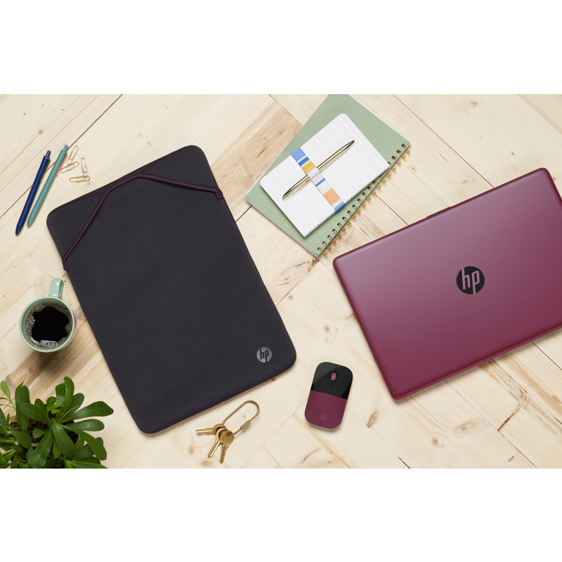 HP Housse de protection réversible pour ordinateur portable 15,6 pouces (violet)