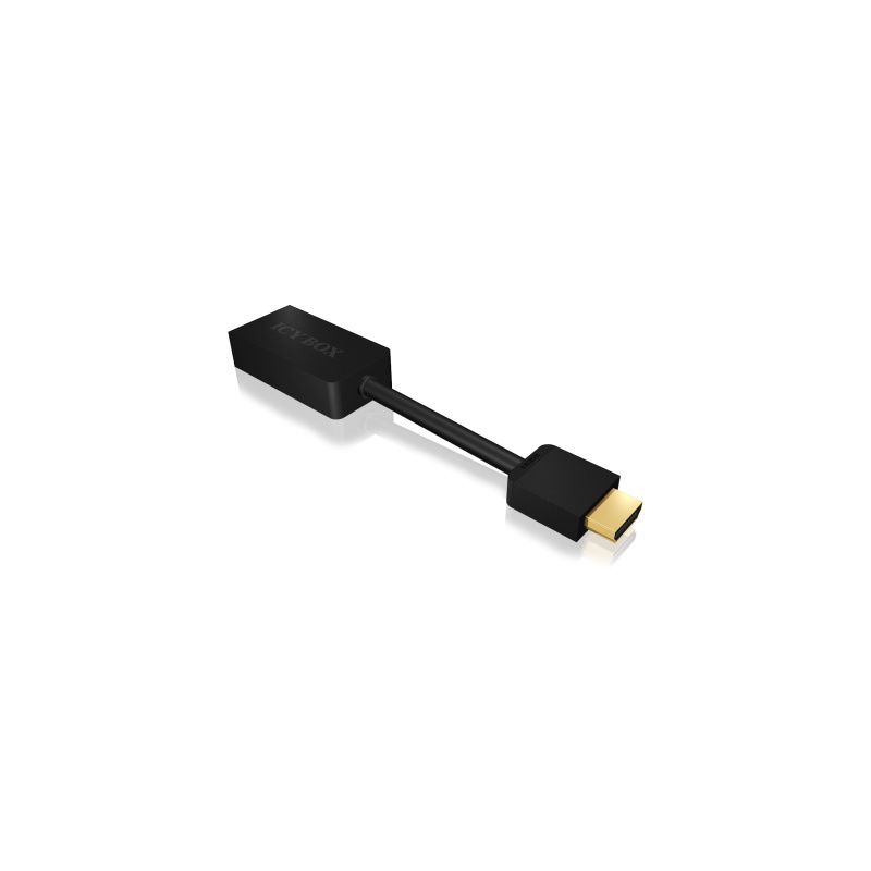 ICY BOX IB-AC502 VGA (D-Sub) HDMI Type A (Standard) Noir