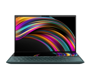 ASUS Zenbook Duo UX481FA-HJ054R Intel® Core™ i7 i7-10510U Ordinateur portable 35,6 cm (14") Full HD 16 Go LPDDR3-SDRAM 1 To SSD Wi-Fi 6 (802.11ax) Windows 10 Pro Bleu