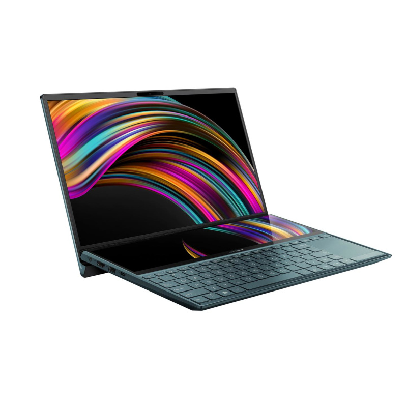 ASUS Zenbook Duo UX481FA-HJ054R Intel® Core™ i7 i7-10510U Ordinateur portable 35,6 cm (14") Full HD 16 Go LPDDR3-SDRAM 1 To SSD Wi-Fi 6 (802.11ax) Windows 10 Pro Bleu