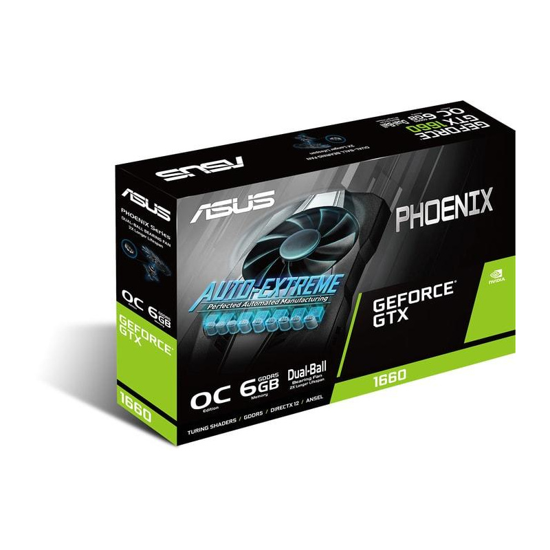 ASUS Phoenix PH-GTX1660S-O6G NVIDIA GeForce GTX 1660 SUPER 6 Go GDDR6