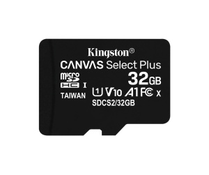 Kingston Technology Carte micSDHC Canvas Select Plus 100R A1 C10 de 32 Go + ADP