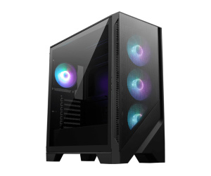 MSI MAG FORGE 320R AIRFLOW unité centrale Micro Tower Noir, Transparent