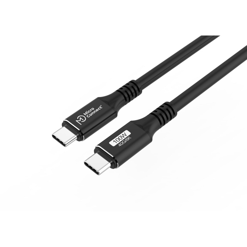 Microconnect USB4CC1 câble USB USB4 Gen 3x2 1,2 m USB C Noir