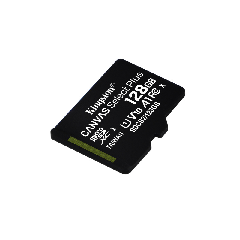 Kingston Technology Canvas Select Carte micSDXC Plus 100R A1 C10 de 128 Go + ADP