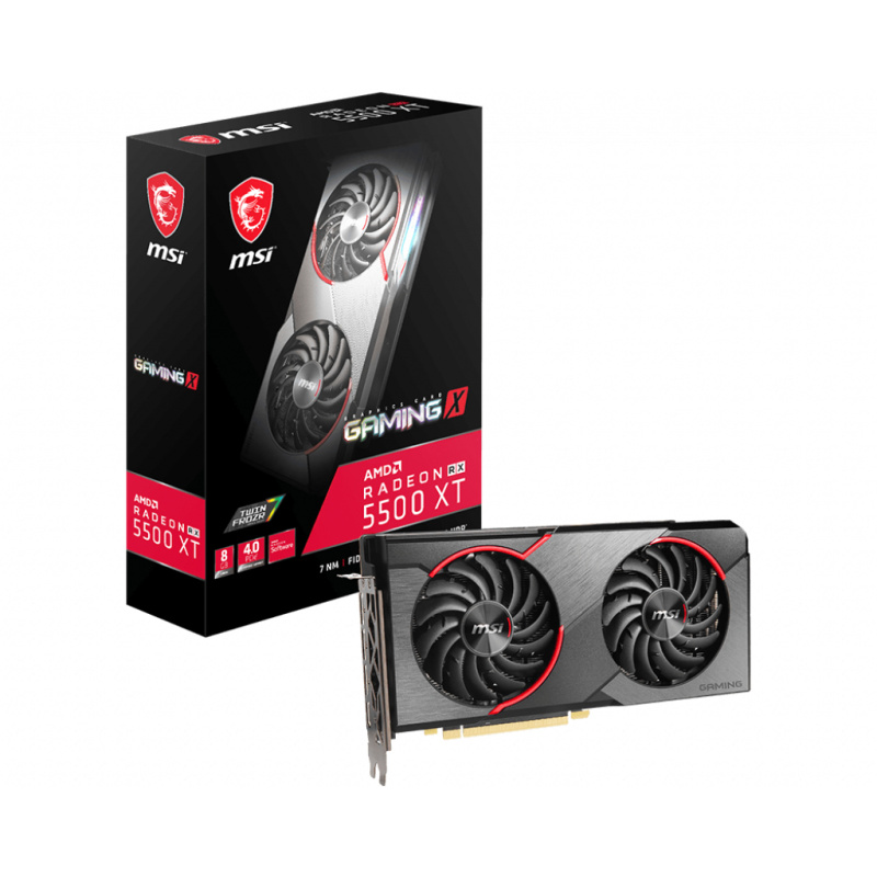MSI GAMING RX 5500 XT X 8G AMD Radeon RX 5500 XT 8 Go GDDR6