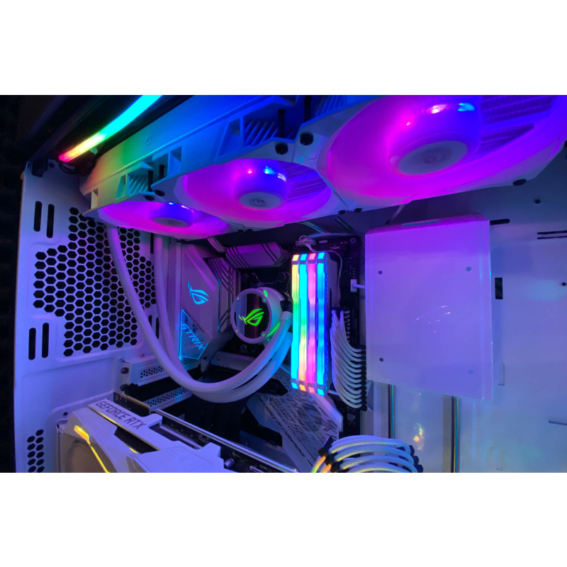 ASUS ROG Strix LC 360 RGB White Edition Processeur Refroidisseur de liquide tout-en-un 12 cm Blanc