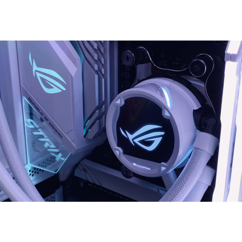 ASUS ROG Strix LC 360 RGB White Edition Processeur Refroidisseur de liquide tout-en-un 12 cm Blanc
