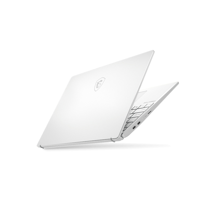 MSI Prestige 14 A10SC-072FR Intel® Core™ i7 i7-10710U Ordinateur portable 35,6 cm (14") Full HD 16 Go LPDDR3-SDRAM 1 To SSD NVIDIA® GeForce® GTX 1650 Max-Q Wi-Fi 6 (802.11ax) Windows 10 Pro Blanc