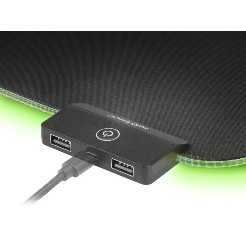 Mars Gaming MMPRGB2 tapis de souris Tapis de souris de jeu Noir