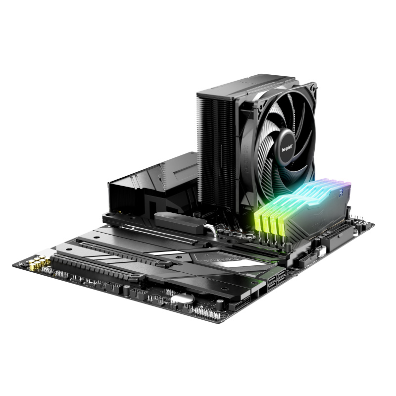 be quiet! PURE ROCK 3 Black | Ventirad mono tour, socket Intel et AMD