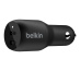 Belkin BOOST↑CHARGE Smartphone Noir Allume-cigare Charge rapide Auto