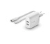 Belkin WCE001VF1MWH chargeur d'appareils mobiles Universel Blanc Secteur Intérieure