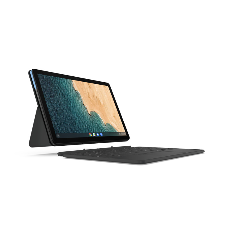 Lenovo IdeaPad Duet Chromebook Mediatek 128 Go 25,6 cm (10.1") 4 Go Wi-Fi 5 (802.11ac) ChromeOS Bleu, Gris