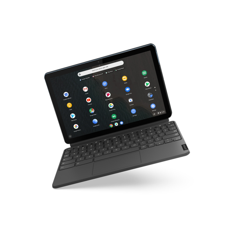Lenovo IdeaPad Duet Chromebook Mediatek 128 Go 25,6 cm (10.1") 4 Go Wi-Fi 5 (802.11ac) ChromeOS Bleu, Gris