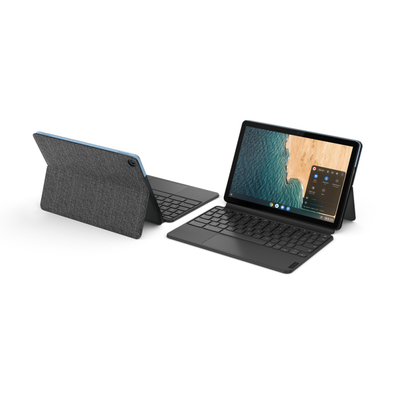 Lenovo IdeaPad Duet Chromebook Mediatek 128 Go 25,6 cm (10.1") 4 Go Wi-Fi 5 (802.11ac) ChromeOS Bleu, Gris