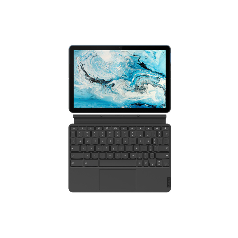 Lenovo IdeaPad Duet Chromebook Mediatek 128 Go 25,6 cm (10.1") 4 Go Wi-Fi 5 (802.11ac) ChromeOS Bleu, Gris