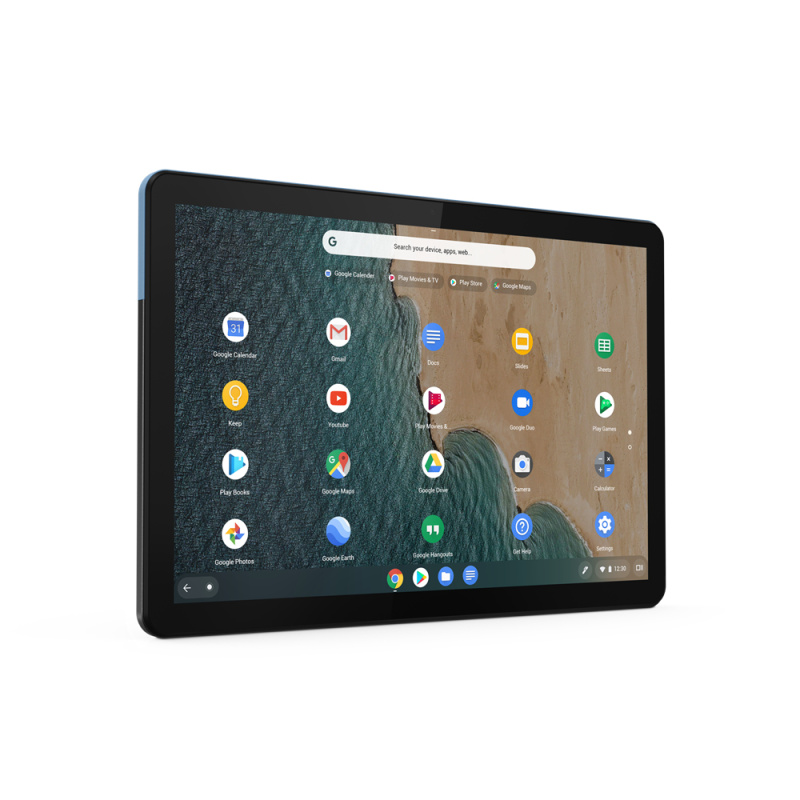 Lenovo IdeaPad Duet Chromebook Mediatek 128 Go 25,6 cm (10.1") 4 Go Wi-Fi 5 (802.11ac) ChromeOS Bleu, Gris